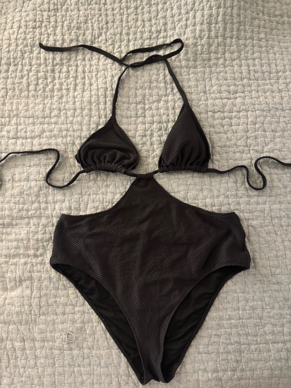 aerie Black One-Piece Cheeky Swimsuit